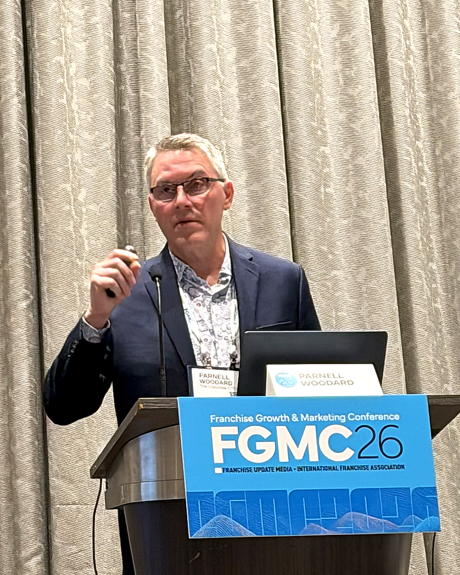 Parnell Woodard speaking at FGMC26 — The Franchise CTO